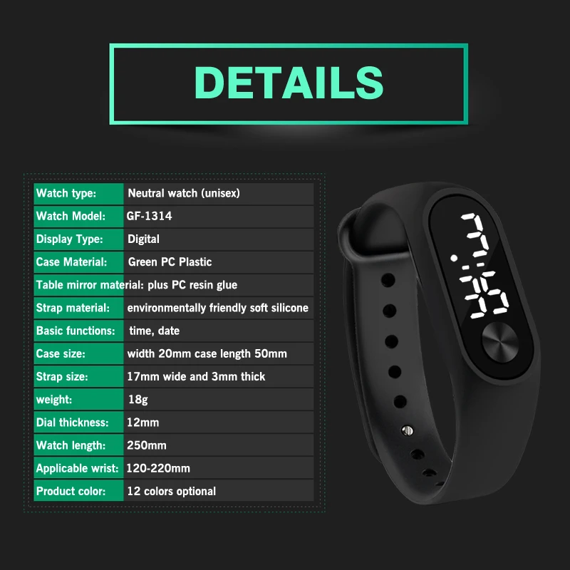 Children's Watch Sports Watch Leisure Digital Clock LED Student Electronic Silicone Wrist Band Adjust Watch Children's Watch Sports Watch Leisure Digital Clock LED Student Electronic Silicone Wrist Band Adjust Watch