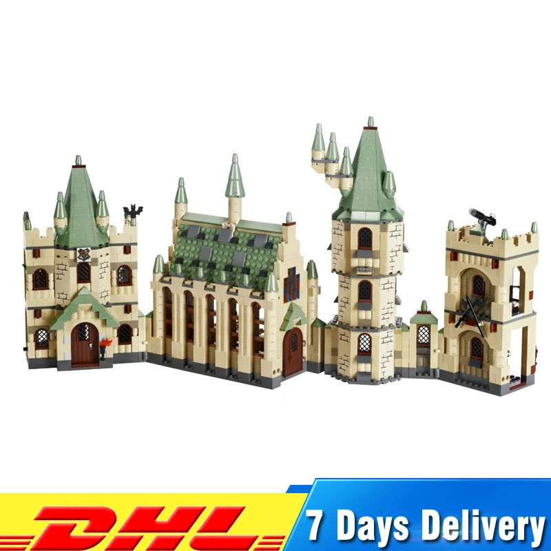 

1340pcs Harry Movie Potter Hogwarts Castle School Building Compatible Legoingly 4842 Blocks Kit Set Building Blocks Bricks Toys