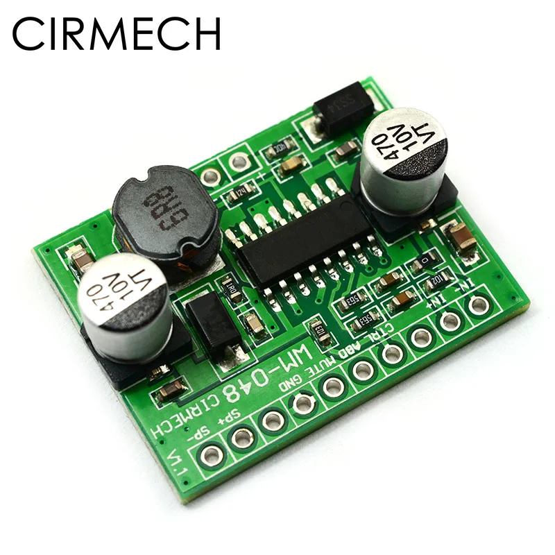 

CIRMECH Digital Power Amplifier Boards AB / D Class 5-6.5W Mono Input 2.5-5.5V Boost Adjustable HT8692 chips