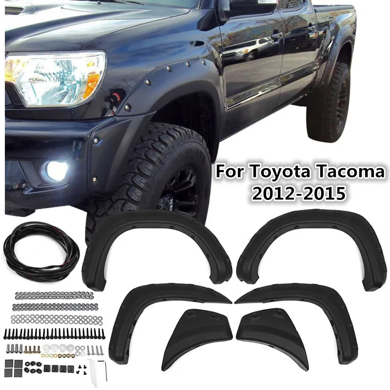 Горячая продажа 6 шт./компл. ABS для карманного стиля Striae крыла вспышки Toyota Tacoma 2012