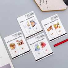 Веселая еда красочные растения Закладка на магните Мини Книга папка DIY офисные Канцелярские и школьные принадлежности 4 шт