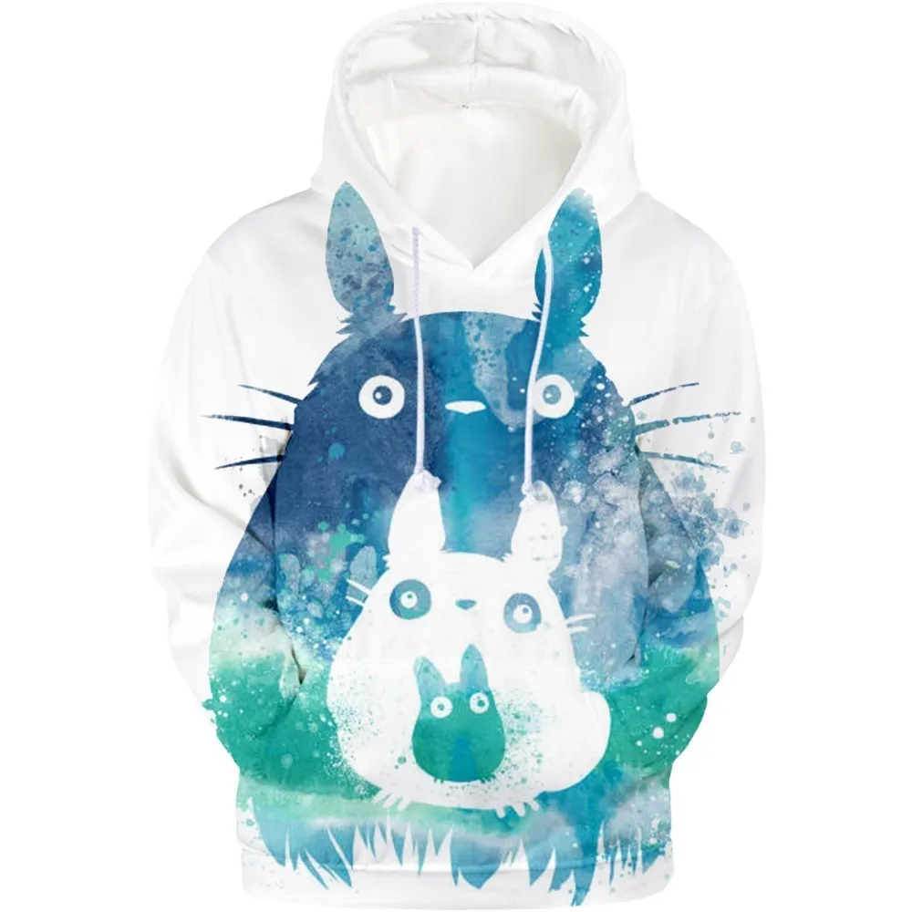 

2019 totoro 3D hoodies sweatshirts animation kawaii hoodies women Autumn Long Sleeve Tracksuit oversized hoodie Fashion Clothes