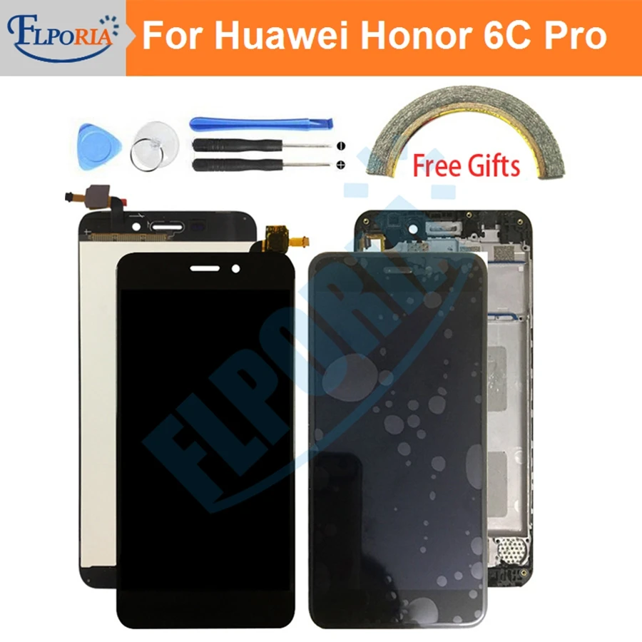 Prezzo Per Huawei Honor 6c Pro JMM L22 JMM L22 JMM AL10 AL00 Display LCD Touch Screen Digitizer Assembly Con Telaio Per Honor 6c pro