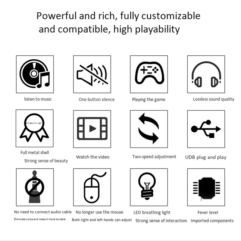 Usb Volume Control, Lossless Pc Computer Speaker Audio Volume Controller Knob, Adjuster Digital Control With One Key Mute Func