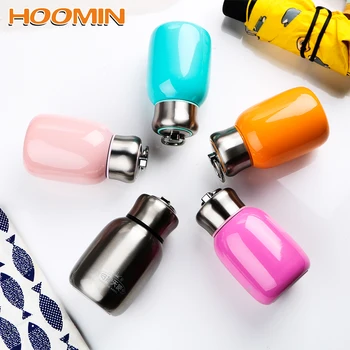 

HOOMIN 200ML Mini Thermoses Cups Stainless Steel Cute Coffee Vacuum Flasks Thermos Drink Water Bottle Thermo Mug Thermocup
