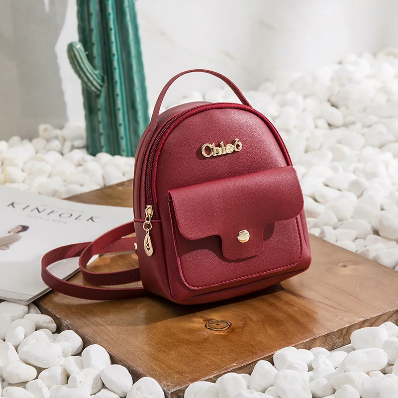 Mini mochilas para mujeres de cuero de la Pu DE LA ESCUELA mochilas para chicas adolescentes, Bolso pequeño de hombro Mochila femenina 2019 Mini mochilas para mujeres de cuero de la Pu DE LA ESCUELA mochilas para chicas adolescentes, Bolso pequeño de hombro Mochila femenina 2019