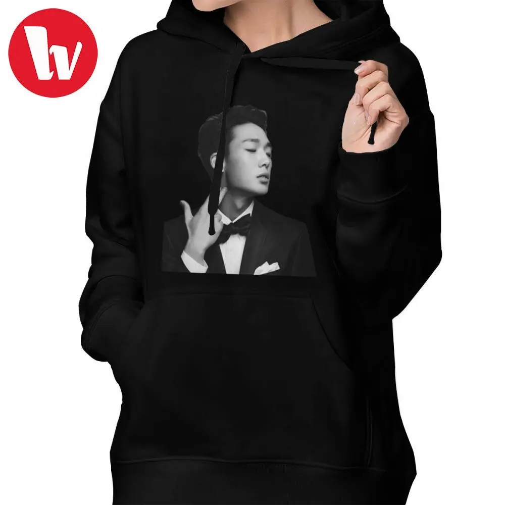 Ikon Bobby Hoodie Bobby IKon толстовки с длинными рукавами и принтом для женщин простой серый Уличная Хлопок большого размера пуловер Толстовка