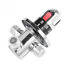 Твердый латунный клапан, термостатический клапан для горячей/холодной воды, регулирующий температуру, для домашнего водонагревателя, высокое качество