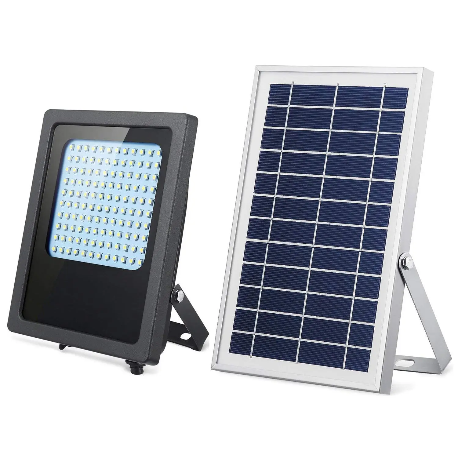 

Solar Lights Outdoor 120LED Solar Flood Light Weatherproof Auto On/Off Solar Security Light for Yard Patio Driveway Garage Hou