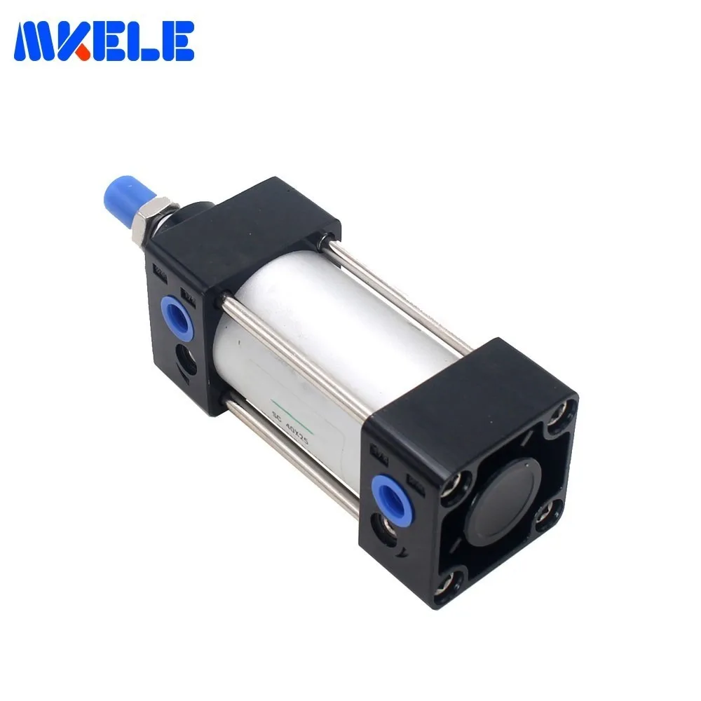 

Mini Aluminum Alloy SC40-25 40mm Bore 25mm Stroke Stroke Single Rod Double Acting Standard Air Cylinder Fishtailing Shape