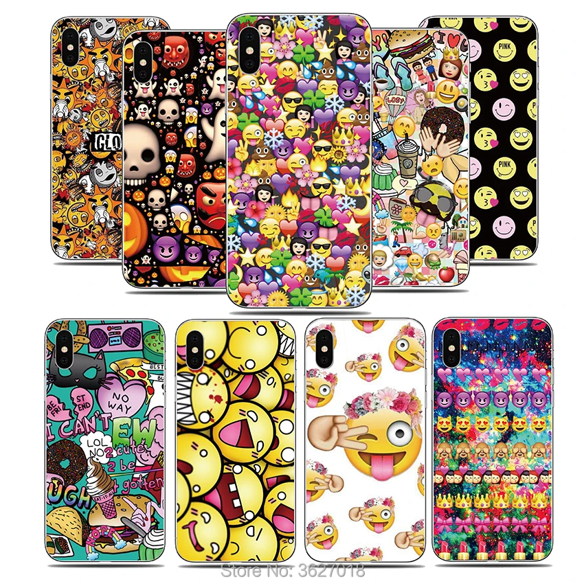 

For LG Stylo 4 5 G7 G8 ThinQ V50 V40 V30 K11 K10 K8 K40 Q8 Q7 Q6 Xpower 3 soft TPU cover The emoji Silicone phone Cases