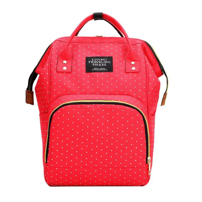 

Dot Print Design Big Backpacks Mommy Maternity Bags Baby Care Diaper Bags for Women Men Large Capacity Travel Bags Hot Selling