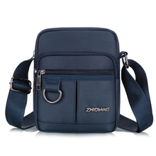 Повседневные мужские нейлоновые сумки через плечо, модная сумка через плечо, деловая сумка, водонепроницаемая сумка-мессенджер, один широкий ремешок, черные сумки для мужчин