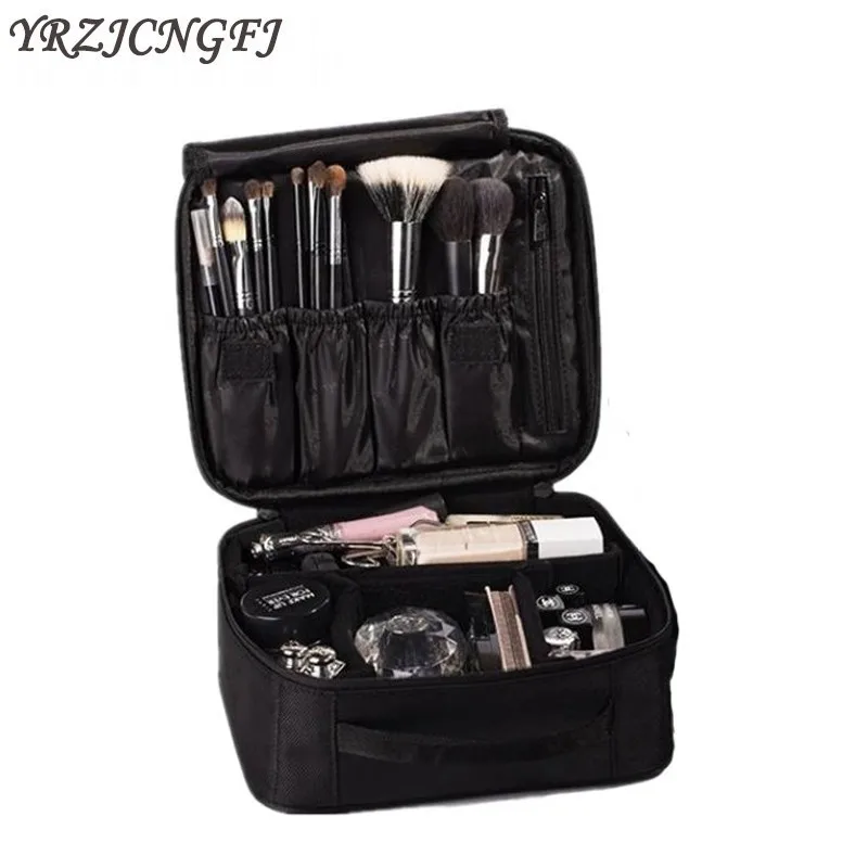 

High Quality Professional Beauty Cosmetic Cases Bolso Mujer Small Portable Makeup Organizer Multilayer Toolbox Storage Bag