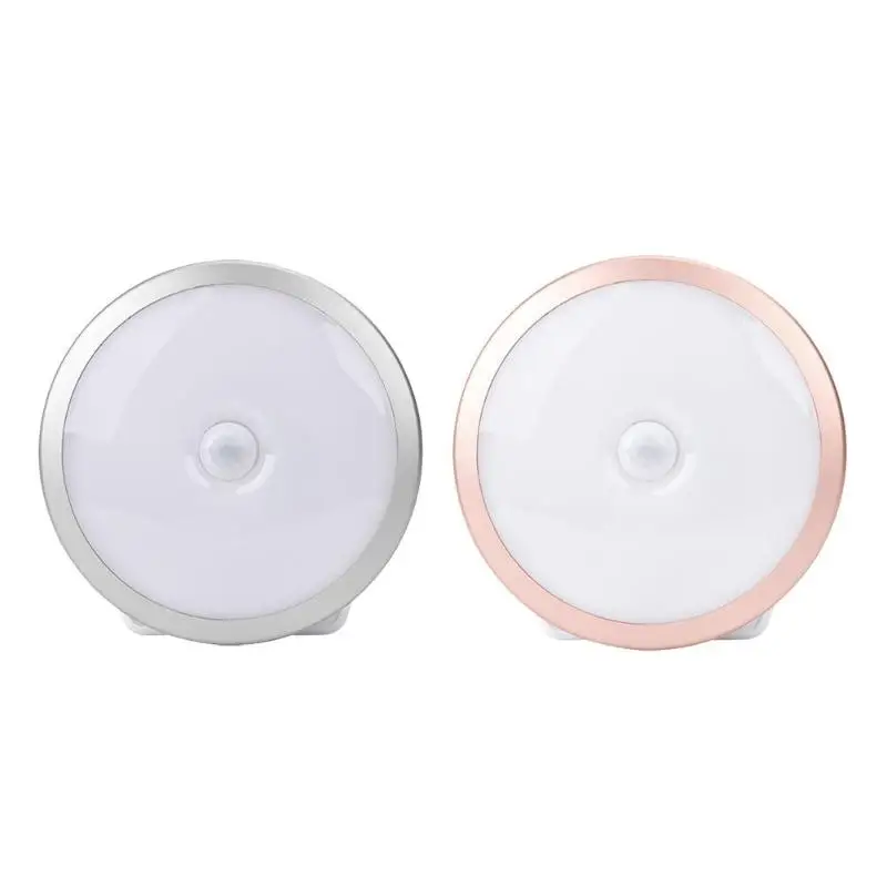 

Round 6LED Infrared Motion Sensor Lights USB Light Control Smart Night Lamp
