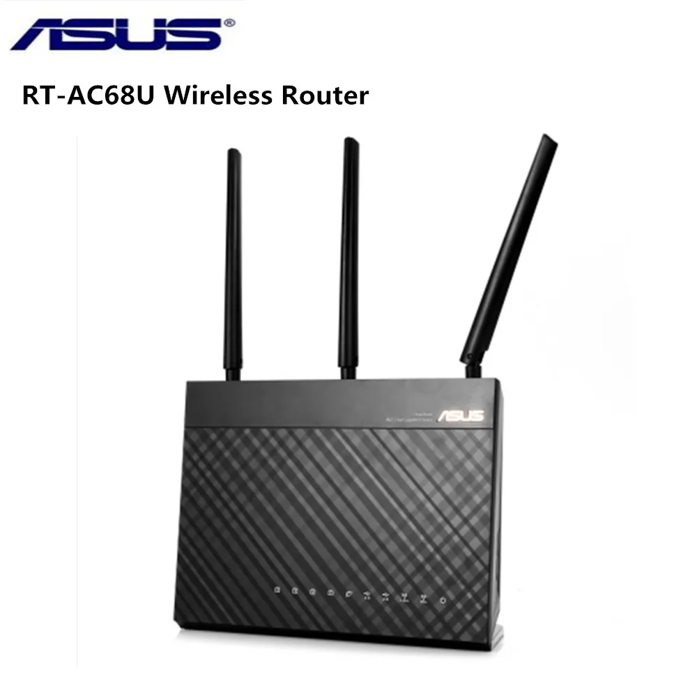 

Original ASUS RT-AC68U AC1900 Wireless Router 1300Mbps + 600Mbps WIFI 802.11ac WIFI Router MU-MIMO AiMesh Adaptive QoS