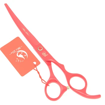 

Meisha 7 inch Pet Dogs Grooming Scissors Japan 440c Professional Pets Up Curved Scissors for Trimming Animals HB0148