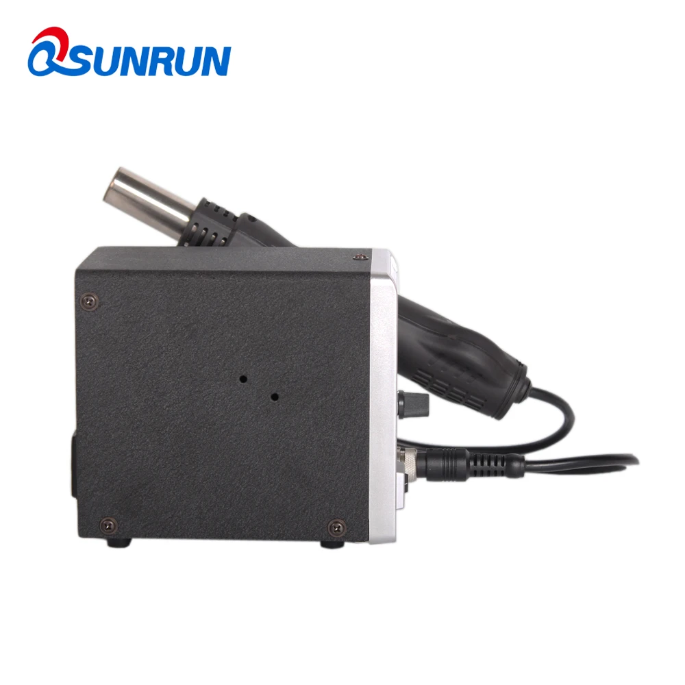 Qsunrun 700 Вт BGA/IC фена Серебряный 858D ESD паяльная станция светодиодный цифровой дисплей SMD паяльная станция инструмент для ремонта lcd