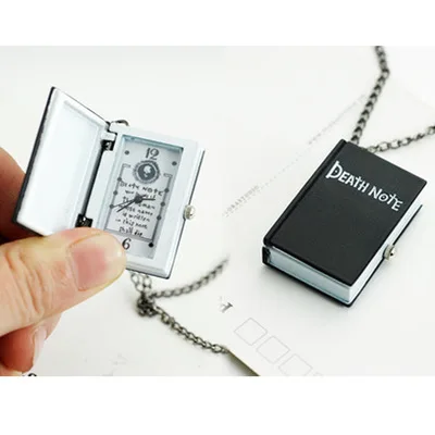 Аниме Death Note карманные часы Lawliet электронные винтажные книга цепочка украшение