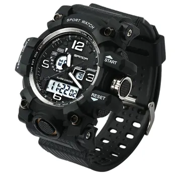 

Sanda Casual Men'S Watch Digital New Electronic Sports Watch Waterproof Male Clock