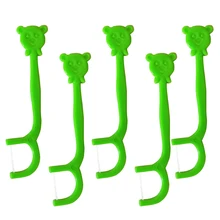 100 шт. ручки Портативный стильная футболка с изображением персонажей видеоигр ручка зубная нить зубочистки Палочки зубная щетка для мальчиков детская одежда