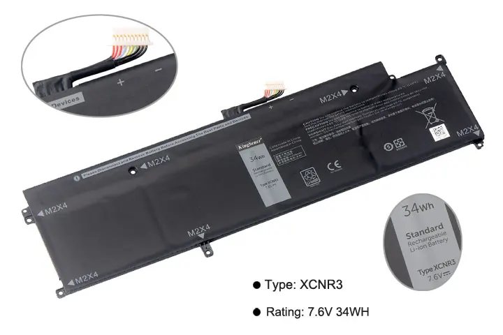  KingSener XCNR3 Laptop Battery for Dell Latitude 13 7370 E7370 Ultrabook P63N WV7CG 0WV7CG 7.6V 34W