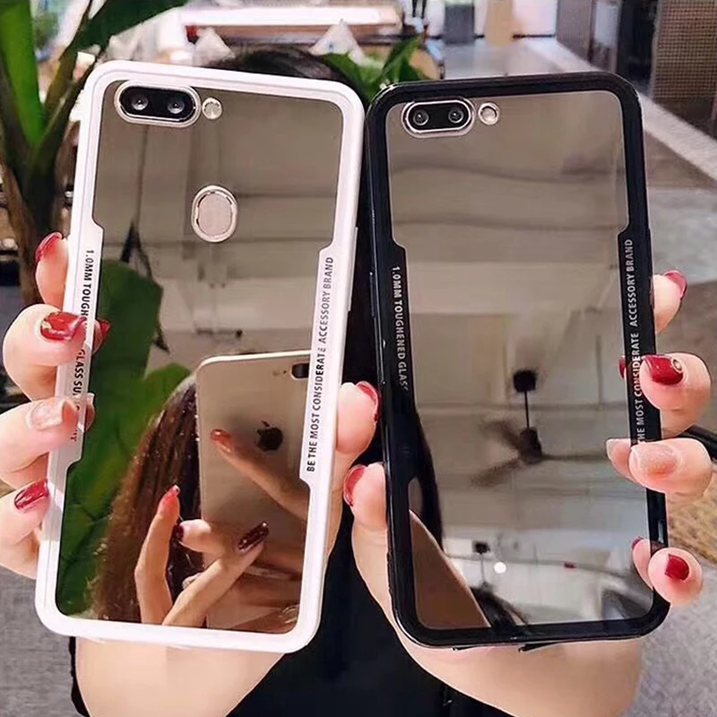 Модный зеркальный чехол для макияжа Huawei P20 Lite P30 Pro Mate 20 Honor 10 8X акриловый