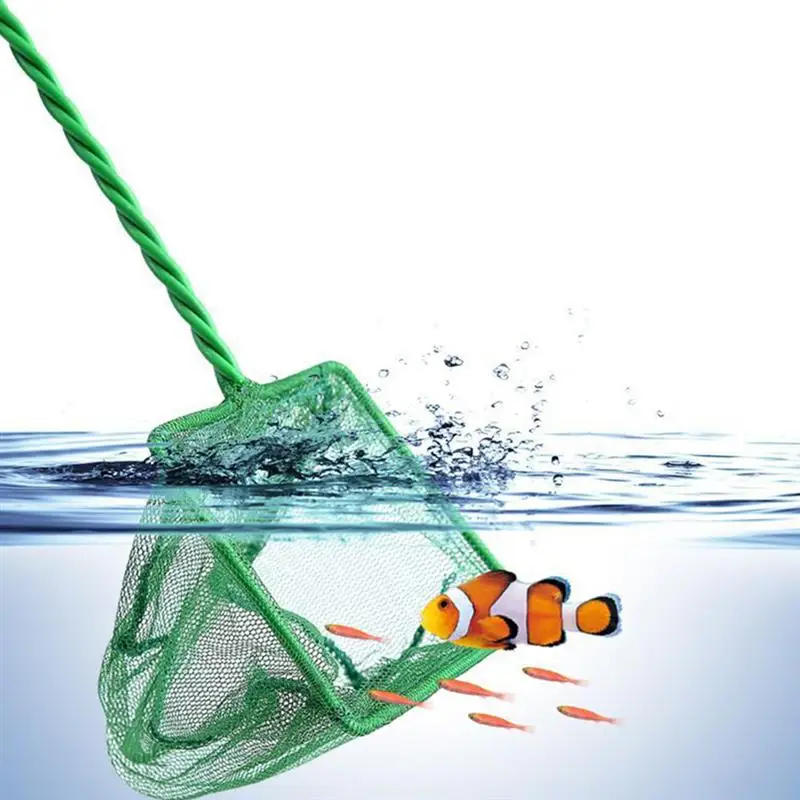 Fishing net Green 7.5cm x 6cm Nylon Goldfish Nets Fish Net for Aquarium