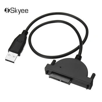 

S SKYEE USB 2.0 to Mini Sata II 7+6 13Pin Adapter for Laptop CD/DVD ROM Slimline Drive Converter Cable Screws steady style