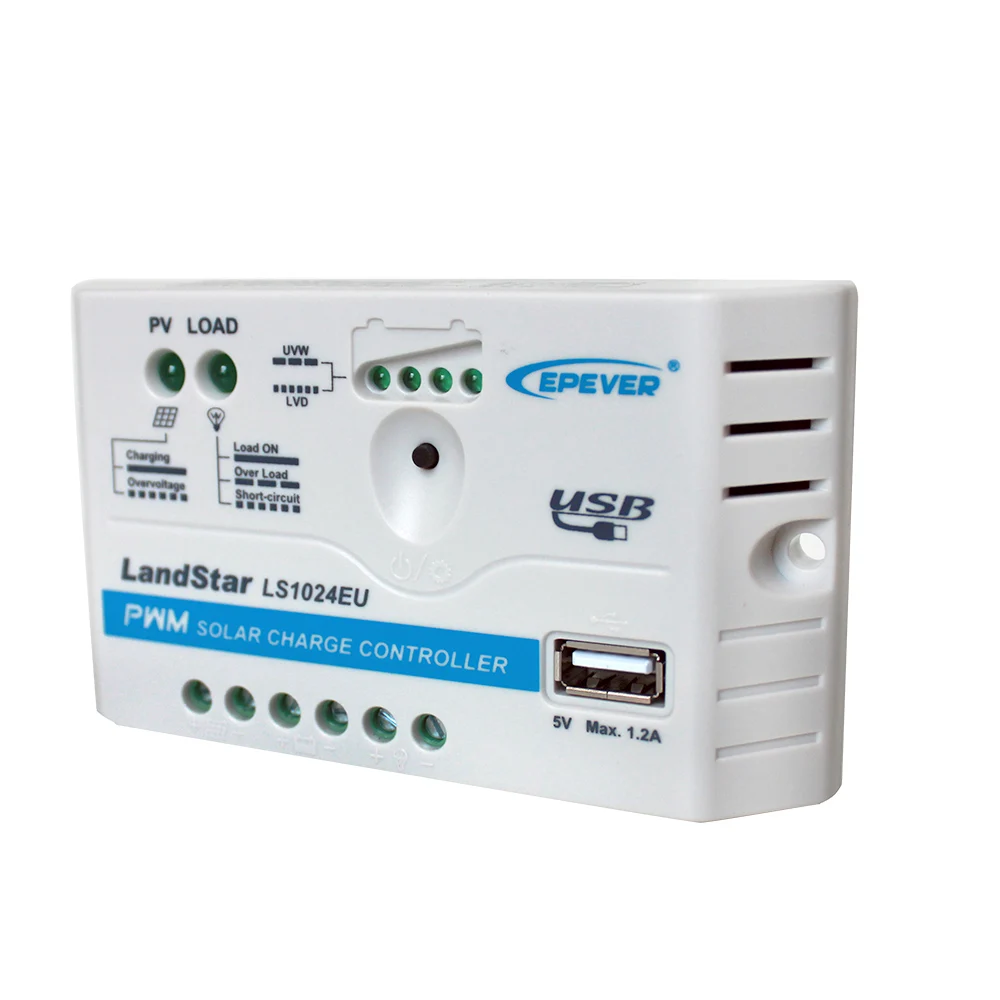 EPsolar 5A 10A 20A 30A 12 В 24 в контроллер заряда на солнечной батарее разряда USB выход DC