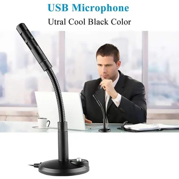 

Professional Tabletop USB Microphone Conference Computer Microphone Home Portable Condenser Microphone for PC Laptop Recording