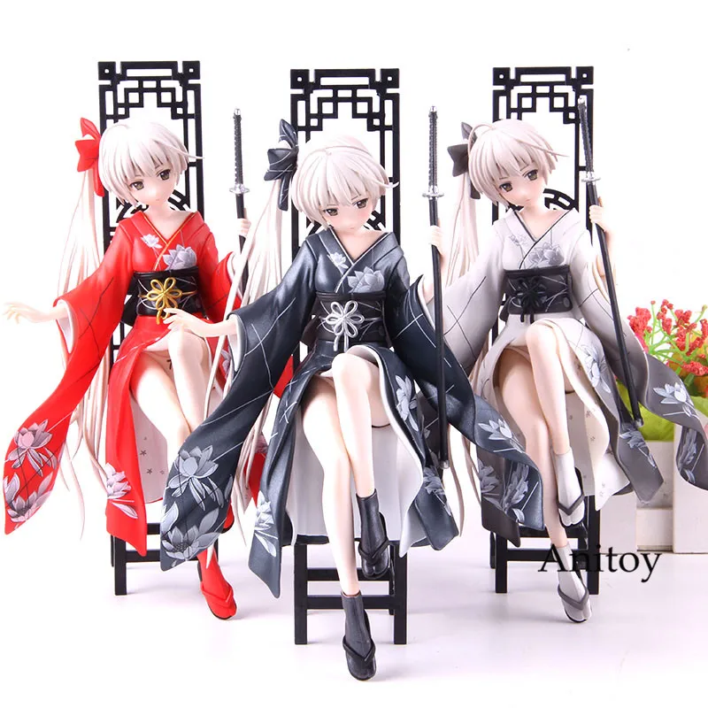Аниме Kasugano Сора кимоно черный/красный/белый фигурку ПВХ Коллекция Модель игрушки