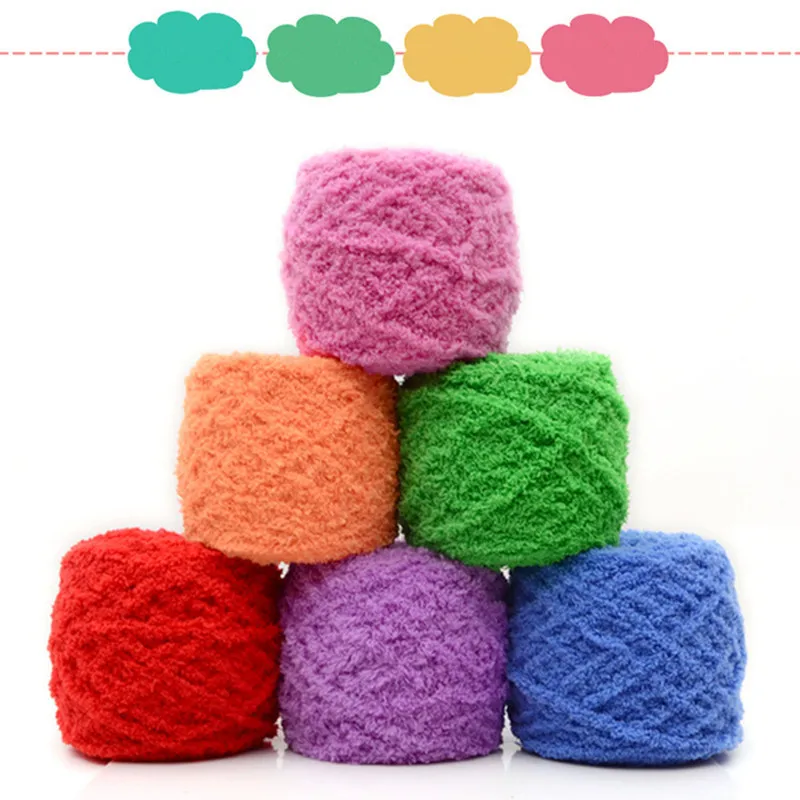 

500g Wool Super Soft High - Quality Short Yarn For Baby Knitting Hand-knitted Hook Needle Work For Hand Knitting Yarn 35 Colors