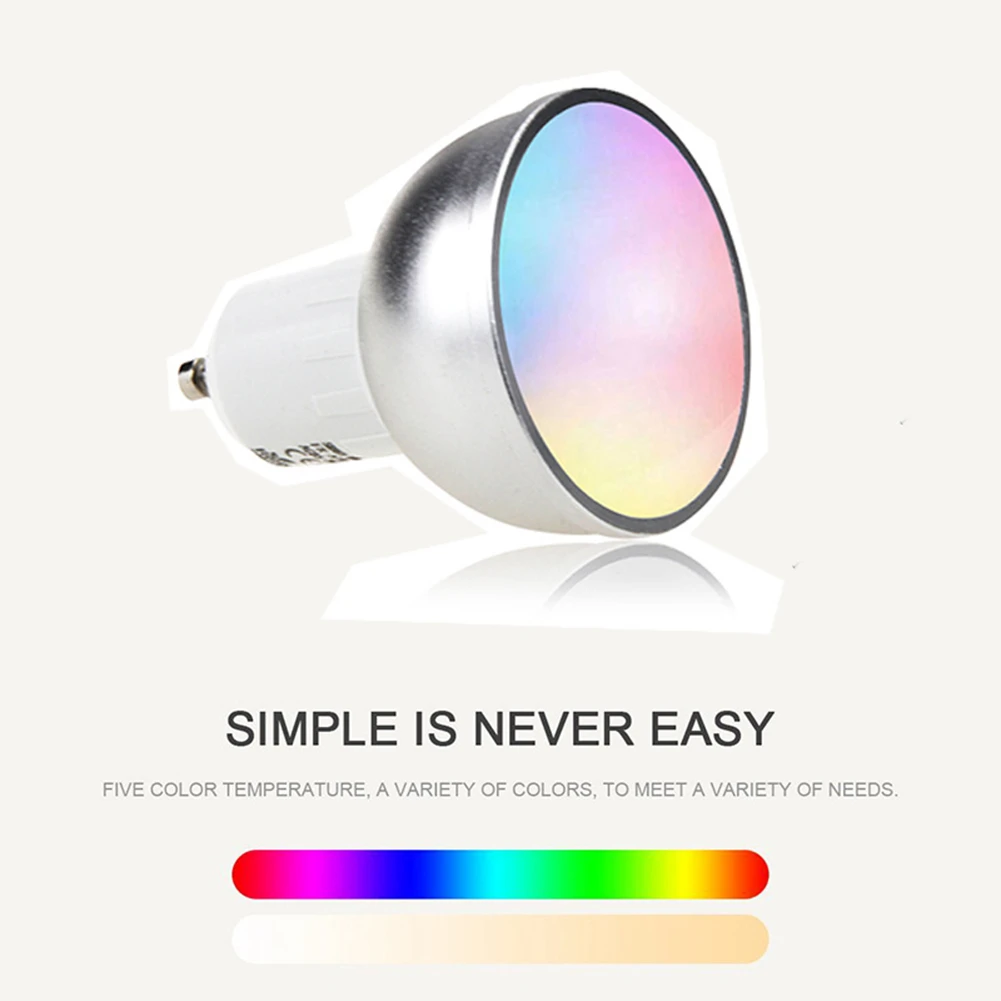 

Smart WiFi Bulb RGB Dimmable 5W Led Light Smart Bulb Compatible with Alexa Echo Remote Control by Smartphone iOS and Android