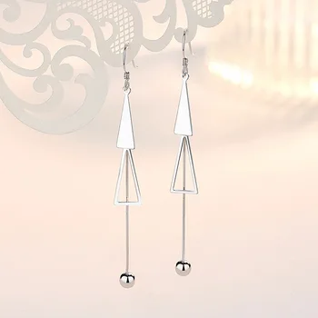 

14K Gold Geometric Peridot Earrings Temperament Long Silver Ear Drop Korean Chaotic Tassels Gemstone Bizuteria Earring Orecchini