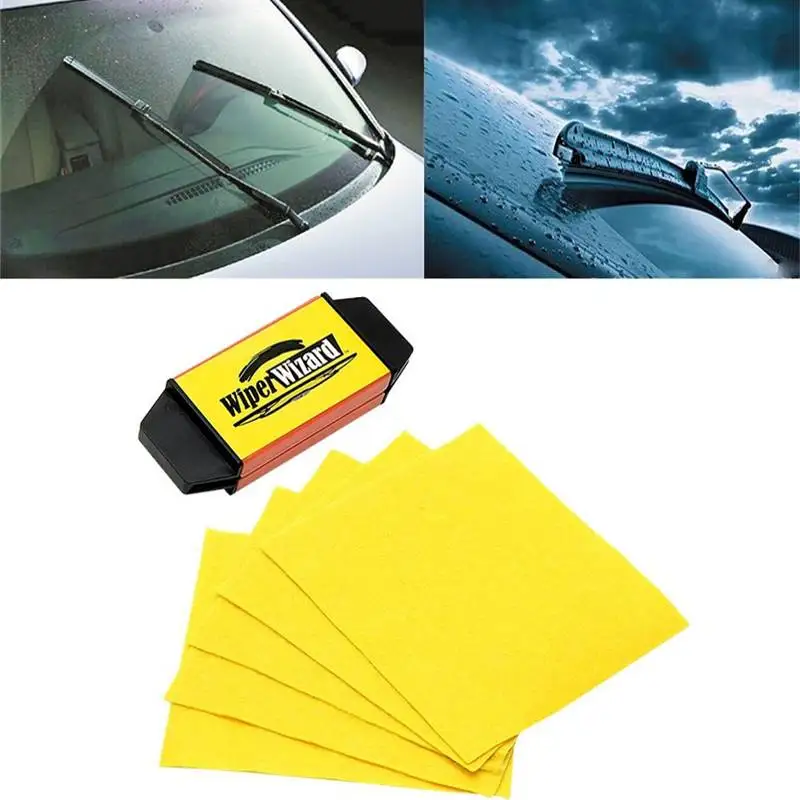 Очиститель стеклоочистителя для автомобиля 12,5X4,8 см, 5 шт., волшебные салфетки, щетка для чистки стеклоочистителя, очиститель ветрового стекла для автомобиля
