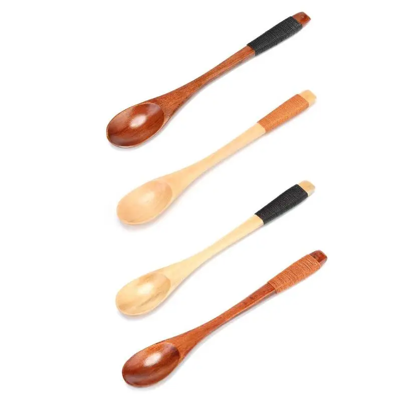 

Wooden Spoon Kitchen Cooking Utensil Tool Soup Teaspoon Catering Rice Soup Dessert Spoons Coffer Tea Mixing Tableware