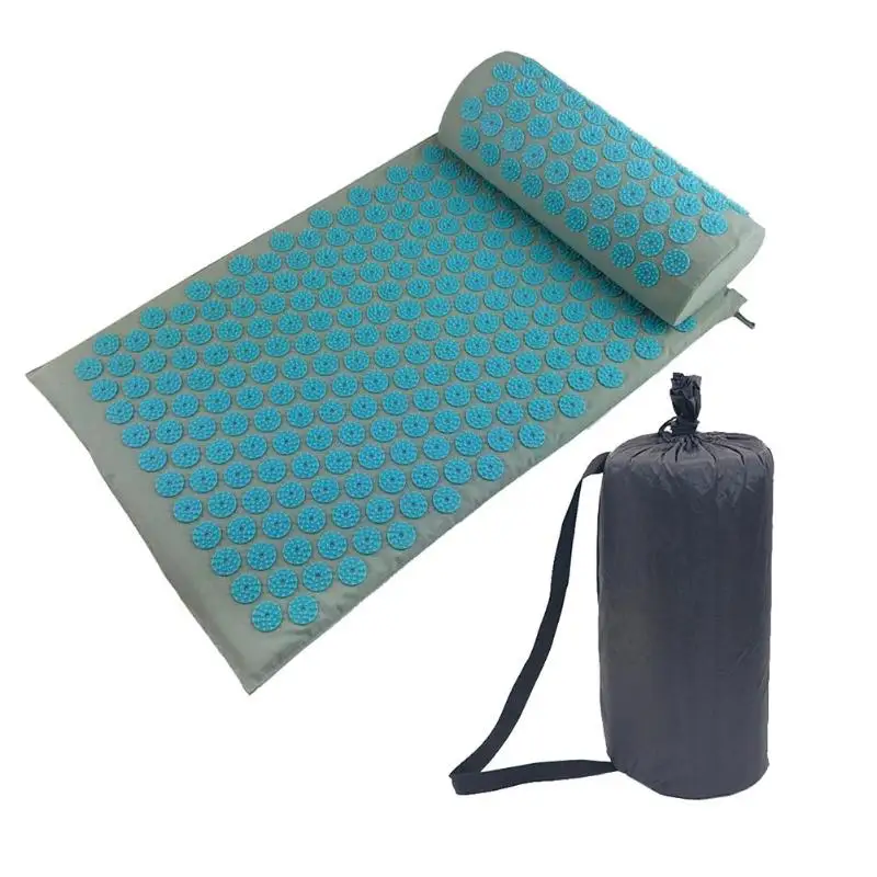 Stress and Pain Relaxing Acupressure Massage Mat with Cushion Set to release Stress and Tension