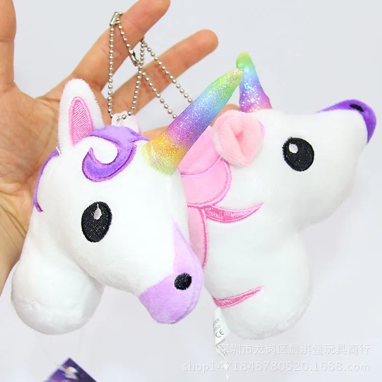 

Stuffed Unicorn Keychain Toys Rainbow Horse Doll Plush Toys Charm Purple Unicorn Bag Pendant Children Festival Gift Unicorns