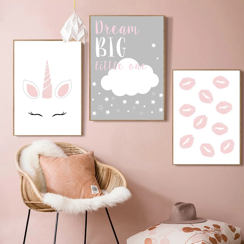unicorn nursery wall decor
