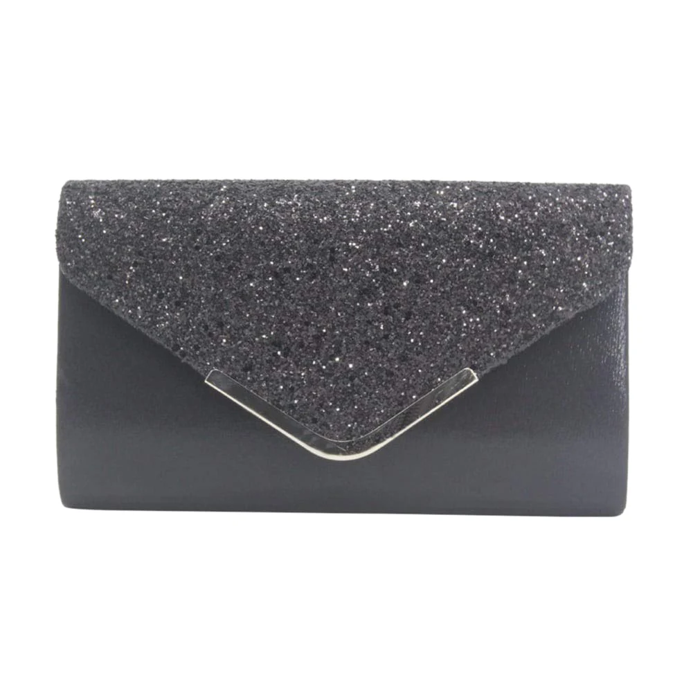 Frauen Glittered Kupplung Geldbörse Abend Tasche Glänzender Partei Handtasche Glänzende Schulter Tasche