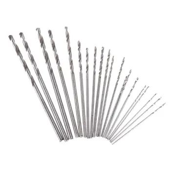 

20Pcs Mini drill bit High Speed Steel HSS Micro Twist Drill Bit Set 0.3mm-1