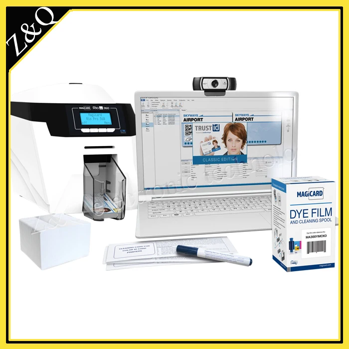 Magicard Rio Pro360 Односторонний принтер для удостоверения личности с лентой MA300 YMCKO 2 шт