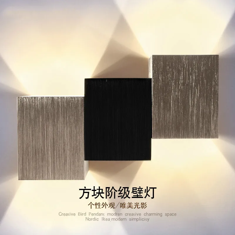 

DE.SOUL Modern Style LED Wall Light Corridor Hotel Ktv Engineering Indoor Home Furnishing Aluminum Wall Lamp