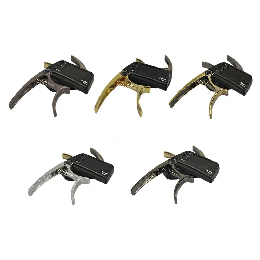 

New Acoustic Guitar Capo Electronic Tuner Combo AP Guitar Tuner Musical Instruments Accessories Guitar Tuner Clip Portable