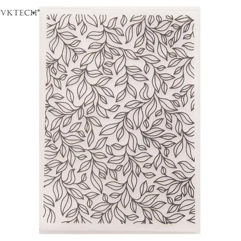 

Plastic Embossing Folder Template Leaf Christmas Letter Printed Stamps for Scrapbooking Album Card Fondant Cake Decorating Tools
