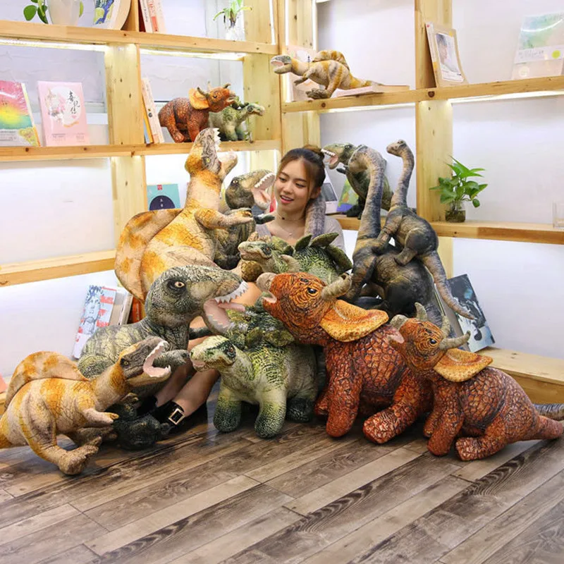5 Styles Simulation Dinosaur Plush Toys Soft Hobbies Cartoon Pillows Tyrannosaurus Stuffed Toy Doll for Boys Kids Birthday Gift 5 Styles Simulation Dinosaur Plush Toys Soft Hobbies Cartoon Pillows Tyrannosaurus Stuffed Toy Doll for Boys Kids Birthday Gift
