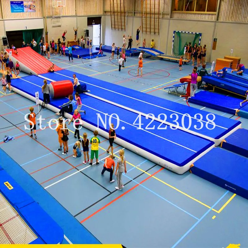 Free Shipping 10*2*0.2m Used Commercial Inflatable Gym Mat Tumble AirTrack Gymnastics Air Track For Sale |