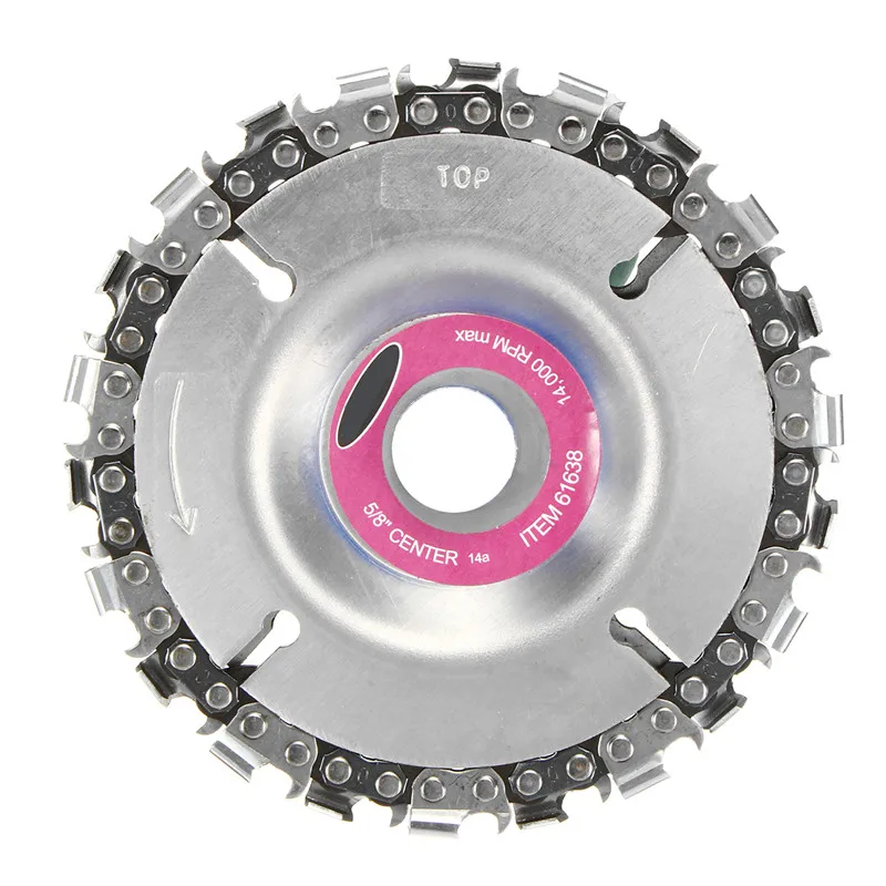 4 Inch Grinder Disc And Chain 22 Tooth Fine Cut Chain Set For 100