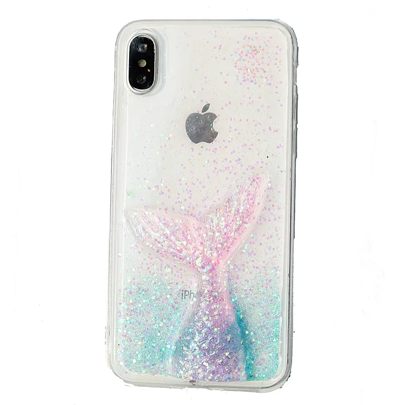 

For huawei P30 P20 lite pro case P10 selfie P smart P9 P8 lite coque Glitter Dreamy mermaid soft Transparent phone cover fundas